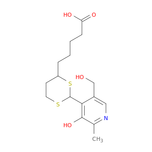 1,3-Dithiane-4-pentanoicacid, 2-[3-hydroxy-5-(hydroxymethyl)-2-methyl-4-pyridinyl]-