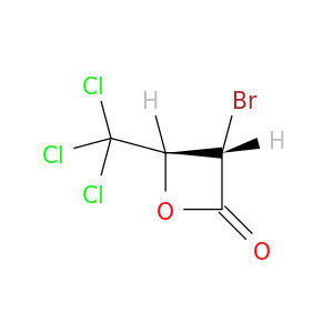 2-Oxetanone, 3-bromo-4-(trichloromethyl)-, trans-