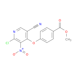 Benzoic acid, 4-[(2-chloro-5-cyano-3-nitro-4-pyridinyl)oxy]-, methyl ester