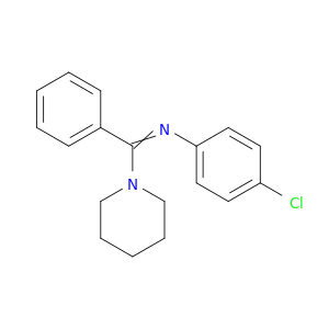 Piperidine, 1-[[(4-chlorophenyl)imino]phenylmethyl]-