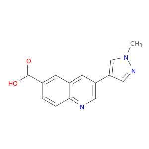 3-(1-Methyl-1H-pyrazol-4-yl)quinoline-6-carboxylic acid