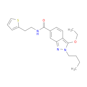 2H-Indazole-6-carboxamide, 2-butyl-3-ethoxy-N-[2-(2-thienyl)ethyl]-
