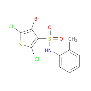 3-Thiophenesulfonamide, 4-bromo-2,5-dichloro-N-(2-methylphenyl)-