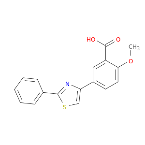 Benzoic acid, 2-methoxy-5-(2-phenyl-4-thiazolyl)-