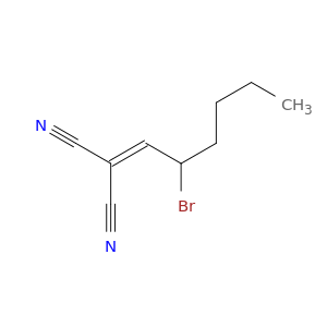 Propanedinitrile, (2-bromohexylidene)-