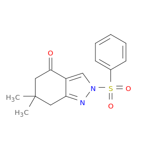 4H-Indazol-4-one, 2,5,6,7-tetrahydro-6,6-dimethyl-2-(phenylsulfonyl)-