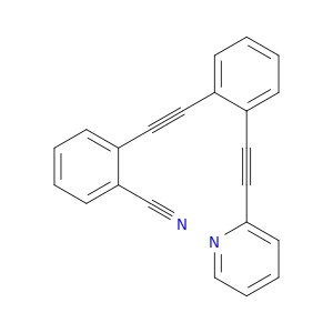 Benzonitrile, 2-[[2-(2-pyridinylethynyl)phenyl]ethynyl]-