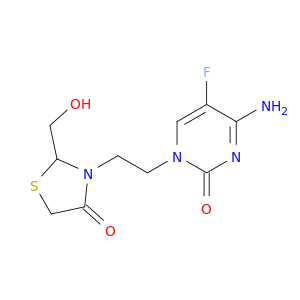 2(1H)-Pyrimidinone,4-amino-5-fluoro-1-[2-[2-(hydroxymethyl)-4-oxo-3-thiazolidinyl]ethyl]-