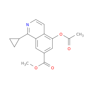 7-Isoquinolinecarboxylic acid, 5-(acetyloxy)-1-cyclopropyl-, methyl ester