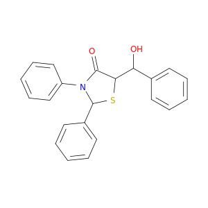 5-[hydroxy(phenyl)methyl]-2,3-diphenyl-1,3-thiazolidin-4-one