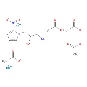1-AMINO-3-(2-NITROIMIDAZOL-1-YL)PROPAN-2-OL RHODIUM(+2) TETRAACETATE