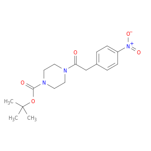 1-Piperazinecarboxylic acid, 4-[(4-nitrophenyl)acetyl]-, 1,1-dimethylethylester