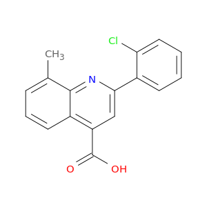 2-(2-氯苯基)-8-甲基-喹啉-4-羧酸