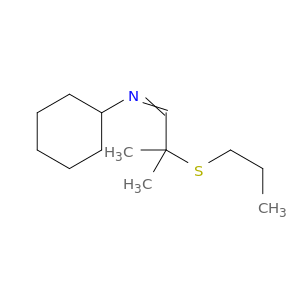 Cyclohexanamine, N-[2-methyl-2-(propylthio)propylidene]-
