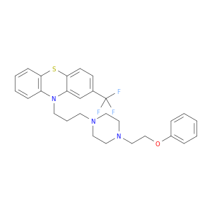 10-[3-[4-(2-phenoxyethyl)piperazin-1-yl]propyl]-2-(trifluoromethyl)phenothiazine