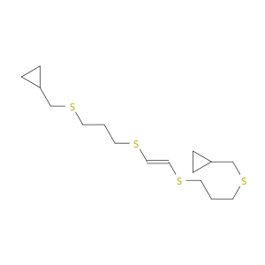2,6,9,13-Tetrathiatetradec-7-ene, 1,14-dicyclopropyl-, (E)-