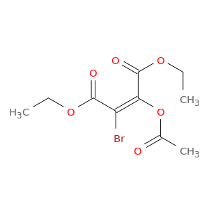 2-Butenedioic acid, 2-(acetyloxy)-3-bromo-, diethyl ester, (E)-