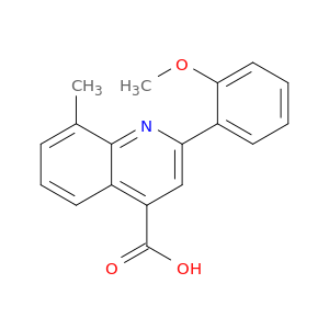 2-(2-甲氧苯基)-8-甲基-喹啉-4-羧酸