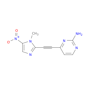 4-[(1-methyl-5-nitro-1h-imidazol-2-yl)ethynyl]pyrimidin-2-amine