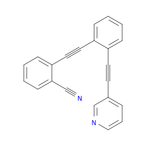 Benzonitrile, 2-[[2-(3-pyridinylethynyl)phenyl]ethynyl]-
