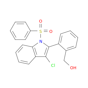 1H-Indole, 3-chloro-2-[2-(hydroxymethyl)phenyl]-1-(phenylsulfonyl)-