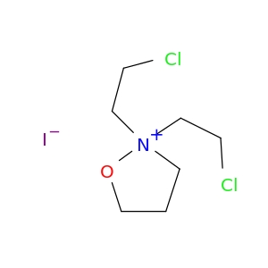Isoxazolidinium,2,2-bis(2-chloroethyl)-, iodide (1:1)