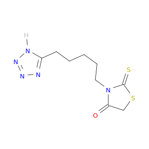 4-Thiazolidinone, 3-[5-(1H-tetrazol-5-yl)pentyl]-2-thioxo-