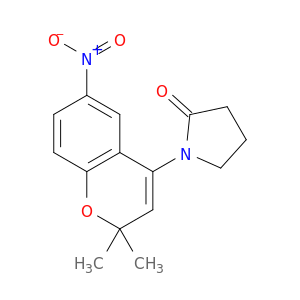 2-Pyrrolidinone, 1-(2,2-dimethyl-6-nitro-2H-1-benzopyran-4-yl)-