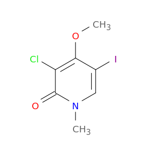 2(1H)-Pyridinone, 3-chloro-5-iodo-4-methoxy-1-methyl-