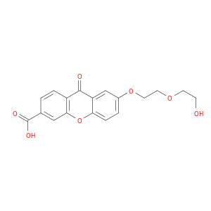 9H-Xanthene-3-carboxylic acid, 7-[2-(2-hydroxyethoxy)ethoxy]-9-oxo-