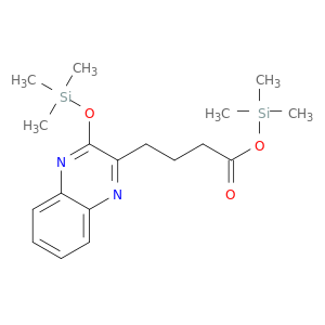 2-Quinoxalinebutanoic acid, 3-[(trimethylsilyl)oxy]-, trimethylsilyl ester