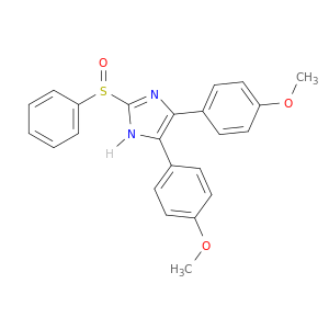 1H-Imidazole, 4,5-bis(4-methoxyphenyl)-2-(phenylsulfinyl)-