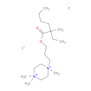1-{3-[(2-ethyl-2-methylhexanoyl)oxy]propyl}-1,4,4-trimethylpiperazinediium diiodide