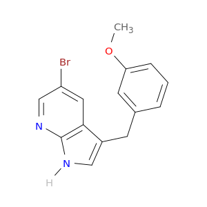 1H-Pyrrolo[2,3-b]pyridine, 5-bromo-3-[(3-methoxyphenyl)methyl]-