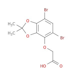 Acetic acid, [(5,7-dibromo-2,2-dimethyl-1,3-benzodioxol-4-yl)oxy]-