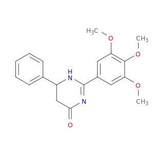 4(1H)-Pyrimidinone, 5,6-dihydro-6-phenyl-2-(3,4,5-trimethoxyphenyl)-