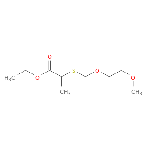 Propanoic acid, 2-[[(2-methoxyethoxy)methyl]thio]-, ethyl ester