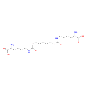 2-amino-6-[5-[(5-amino-5-carboxy-pentyl)carbamoyloxy]pentoxycarbonylamino]hexanoic acid