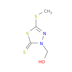 3-(羟甲基)-5-(甲基硫基)-1,3,4-噻二唑-2(3H)-硫酮