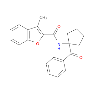 2-Benzofurancarboxamide, N-(1-benzoylcyclopentyl)-3-methyl-