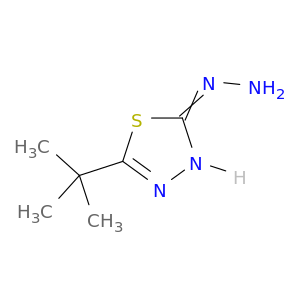 1,3,4-Thiadiazol-2(3H)-one, 5-(1,1-dimethylethyl)-, hydrazone