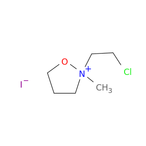 Isoxazolidinium,2-(2-chloroethyl)-2-methyl-, iodide (1:1)