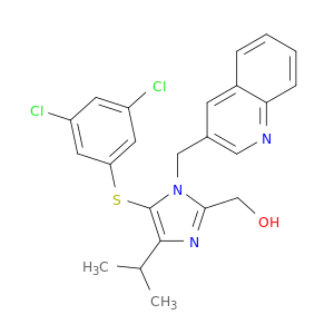 {5-[(3,5-dichlorophenyl)sulfanyl]-4-(1-methylethyl)-1-(quinolin-3-ylmethyl)-1h-imidazol-2-yl}methanol