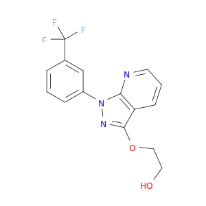 2-({1-[3-(trifluoromethyl)phenyl]-1h-pyrazolo[3,4-b]pyridin-3-yl}oxy)ethanol