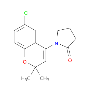2-Pyrrolidinone, 1-(6-chloro-2,2-dimethyl-2H-1-benzopyran-4-yl)-