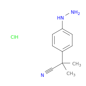 2-(4-Hydrazinylphenyl)-2-methylpropanenitrile hydrochloride