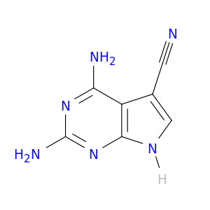 1H-Pyrrolo[2,3-d]pyrimidine-5-carbonitrile, 2,4-diamino-