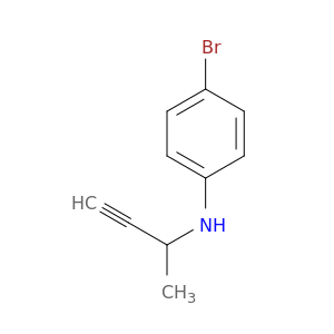 Benzenamine, 4-bromo-N-(1-methyl-2-propynyl)-