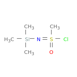 Methanesulfonimidoyl chloride, N-(trimethylsilyl)-
