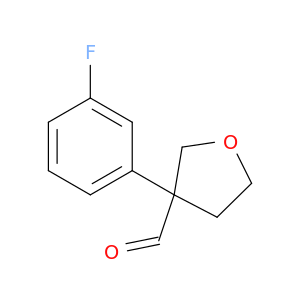 3-(3-Fluorophenyl)tetrahydrofuran-3-carbaldehyde
